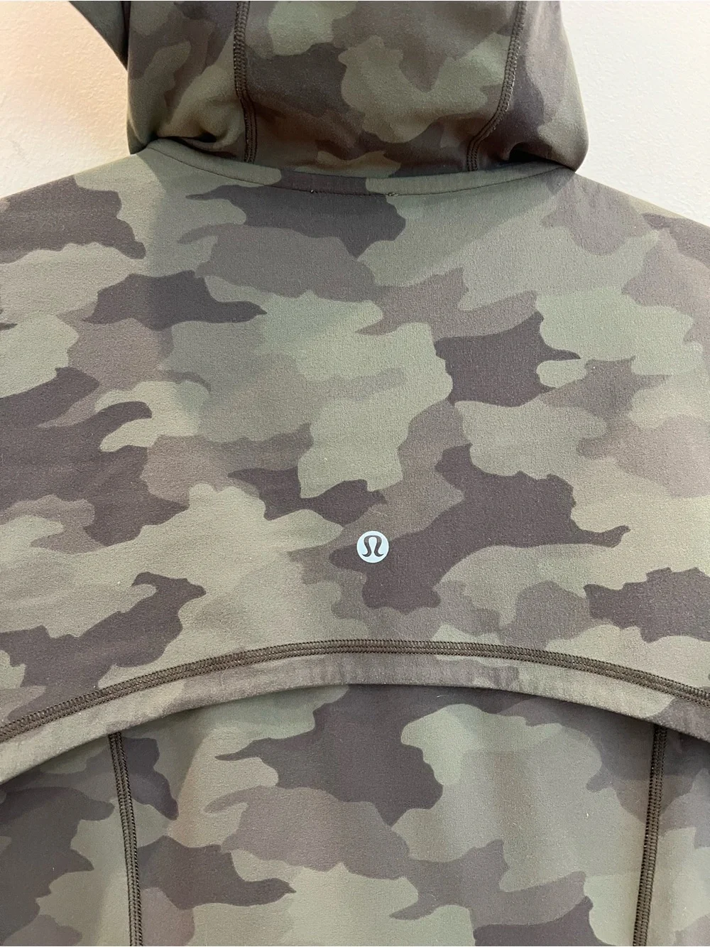 Lululemon Hooded Define Jacket Womens 10 Green Camo Incognito Full Zip Active